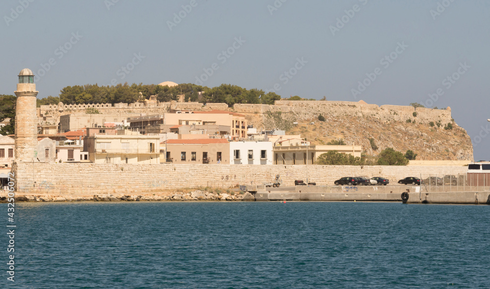 View of Fortezz's fortress.Rethymno. Island of Crete