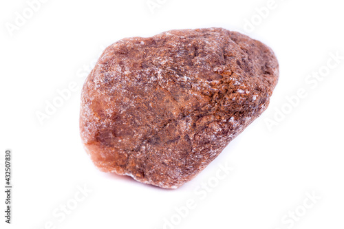 macro spinel stone on a white background