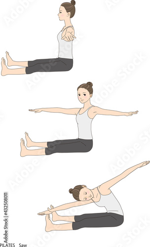 Pilates sequence, Saw