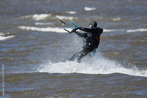 Kite Rider on the river