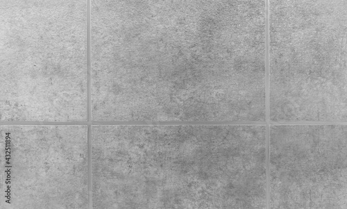 Texture of Gray Brick Wall Bathroom Background.
