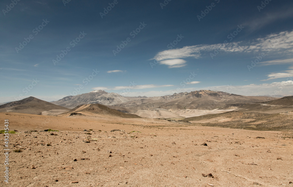 Andes Peru Montanhas Céu Cordilheira