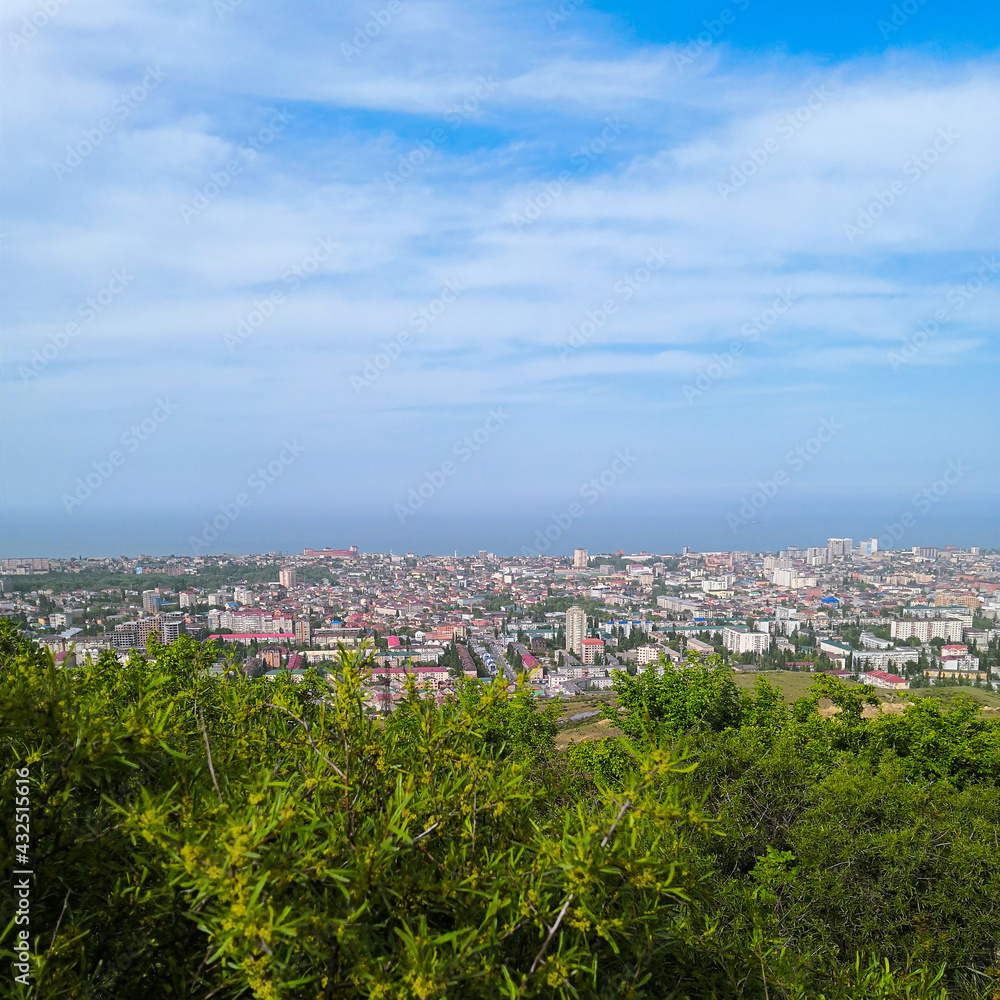 View of Makhachkala from mount Tarkitau