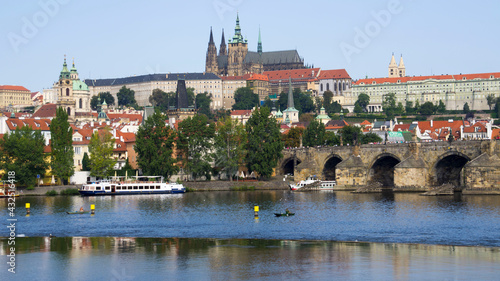 St. Vitus Cathedral and The Charles Bridge at Prague