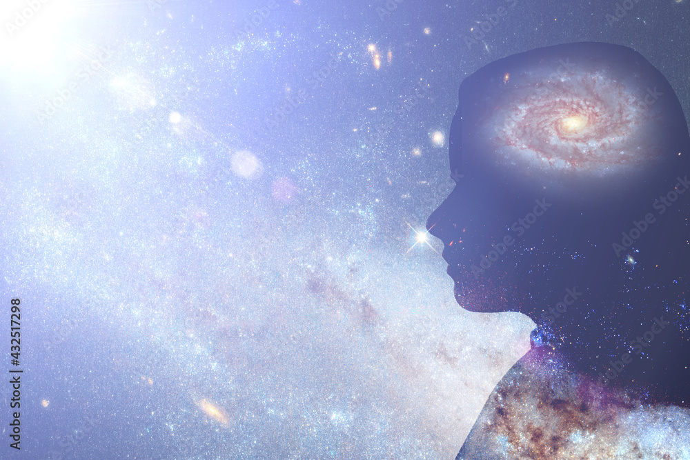 genius brain, science, intelligence and education concept, smart head silhouette profile with space inside, the future and ai,Element of the image provided by NASA genius brain, science, intelligence and education concept, smart head silhouette profile with space inside, the future and ai,Element of the image provided by NASA