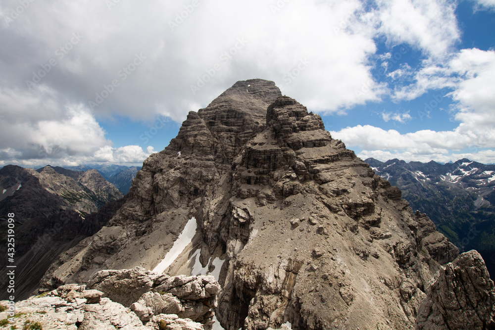 Blick auf den Hochvogel, Alpen