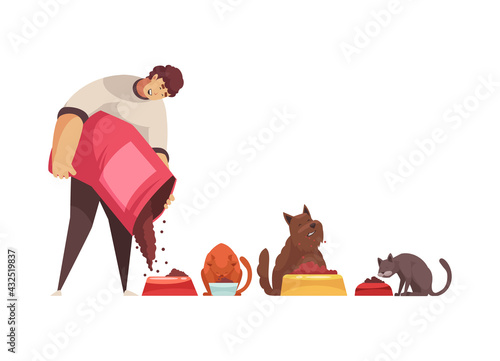 Pet Sitter Cartoon Icon