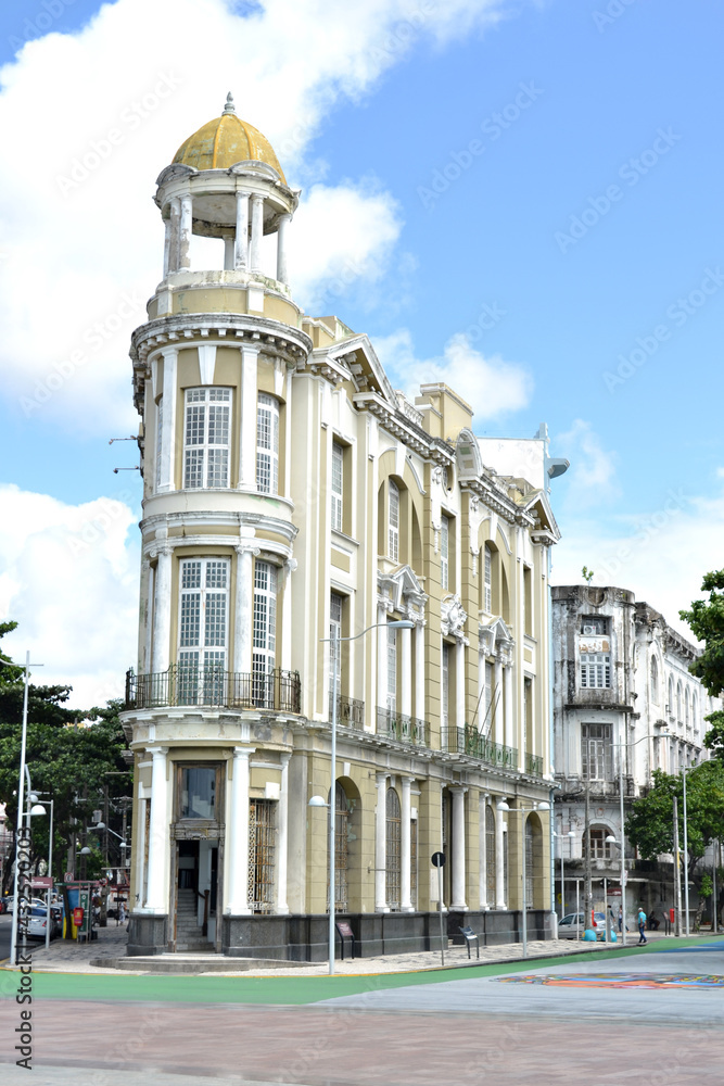 Naklejka premium building historic construction old town