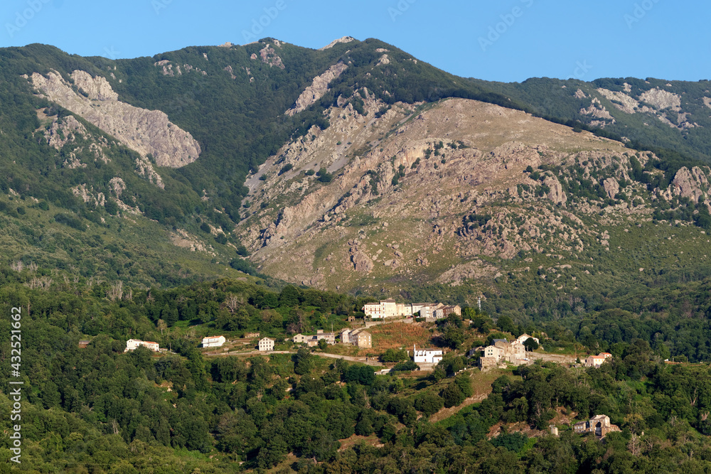Saint-François d'Alesani convent in Castagniccia mountain. Corsica island