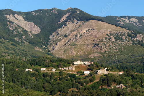 Saint-François d'Alesani convent in Castagniccia mountain. Corsica island