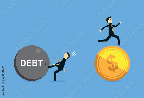 People with money are more advanced than people with debt
