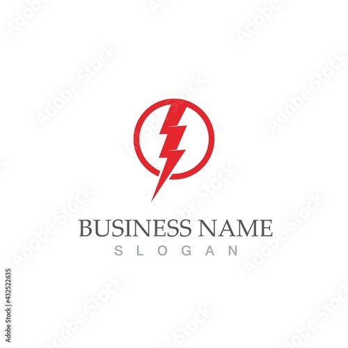 Free Download flash thunderbolt logo template - GFXLoad