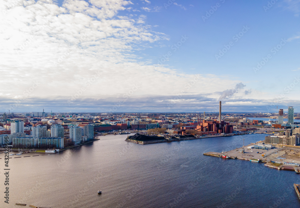 Aerial Panoramic view of Helsinki	
