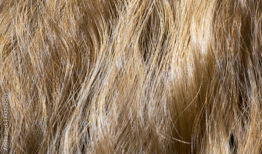 Wavy hair fragment as a texture background Wavy hair fragment as a texture background