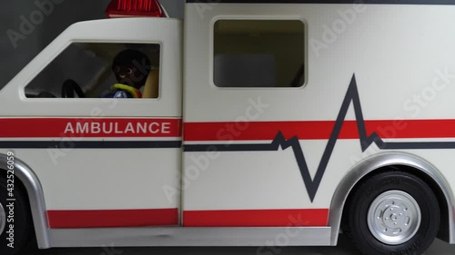 Ambulance van rides for emergency case