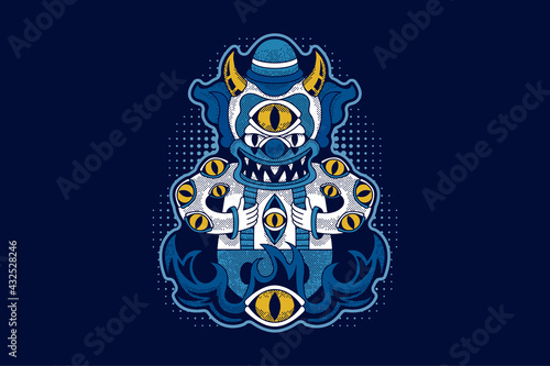 Evil Clown Illustration