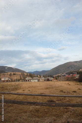 The village of Vorokhta in the Carpathian Mountains