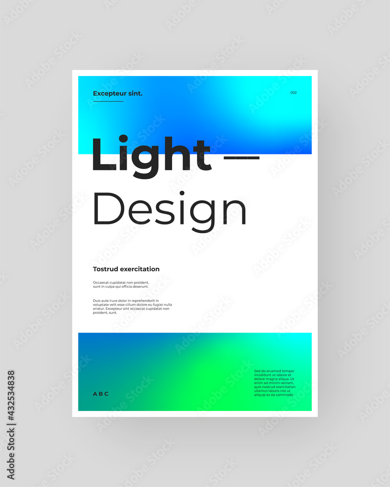 Abstract Placard, Poster, Flyer, Banner Design. Colorful gradient figure on vertical A4 format. Holographic effect. Decorative neon backdrop. Gradient shapes and large typography. Vector Eps10. Abstract Placard, Poster, Flyer, Banner Design. Colorful gradient figure on vertical A4 format. Holographic effect. Decorative neon backdrop. Gradient shapes and large typography. Vector Eps10.