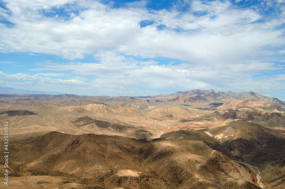 Nevada Desert Aerial View