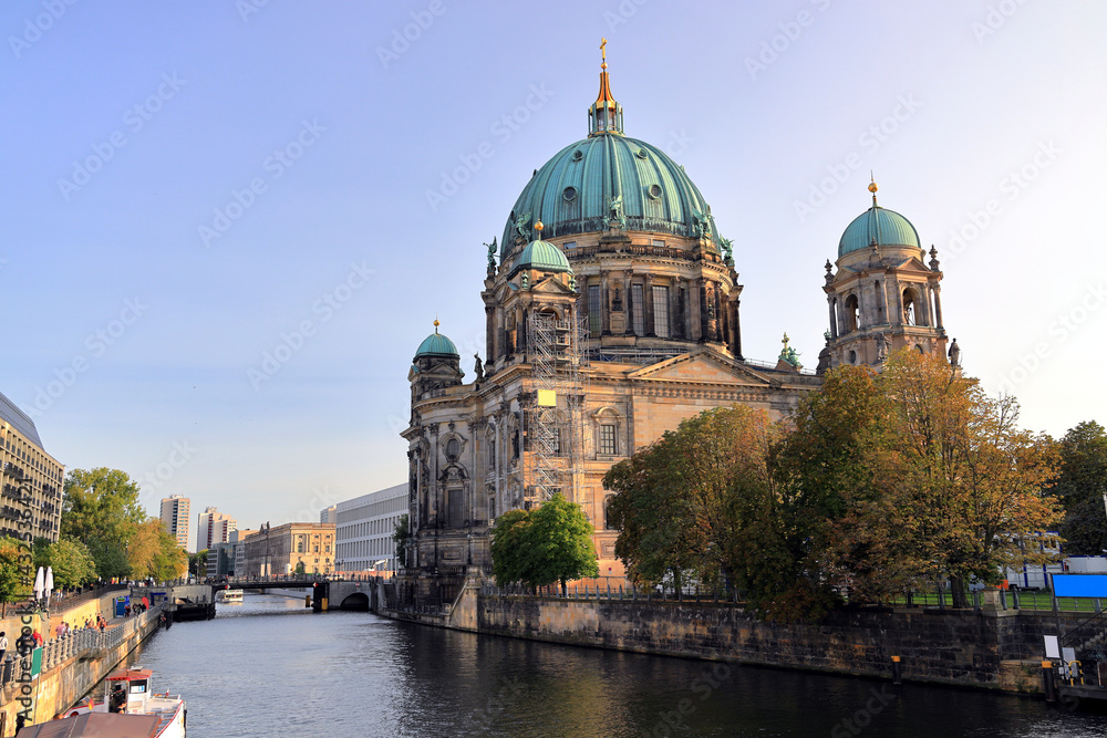 The Berlin Cathedral at Museum Island. Germany, Europe. 