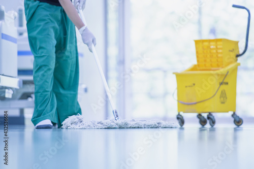 Foto Big cleaning in hospitals