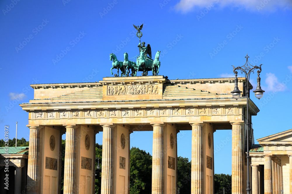 The Brandenburg Gate in Berlin. Germany, Europe.