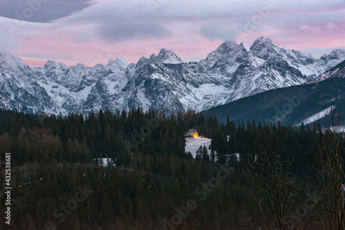 Fototapeta Naklejka Na Ścianę i Meble -  Mountain Tatra evening Gliczarow