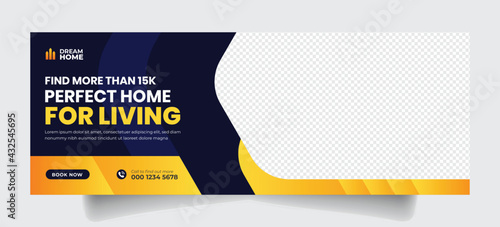 Real estate Facebook timeline cover template