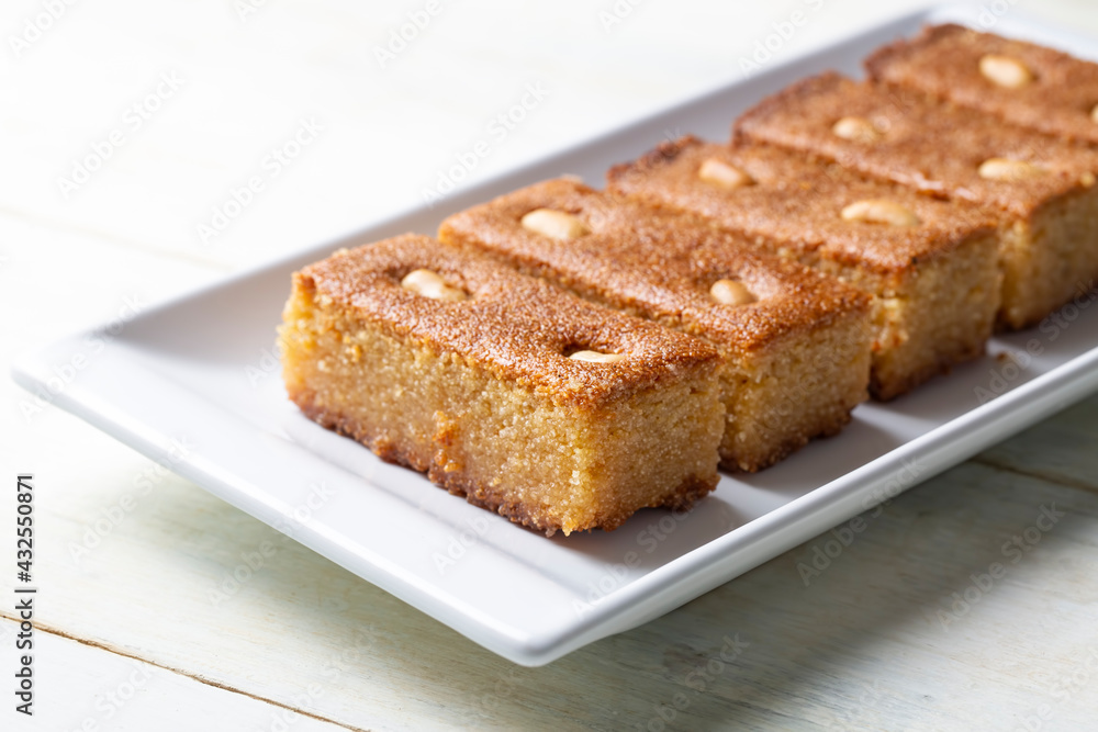Turkish Dessert Sambali or Damascus Dessert (Sam Tatlisi) Turkish Dessert Sambali or Damascus Dessert (Sam Tatlisi)