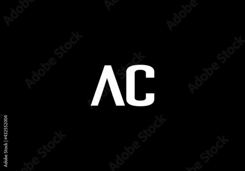 this creative and unique latter AC logo design