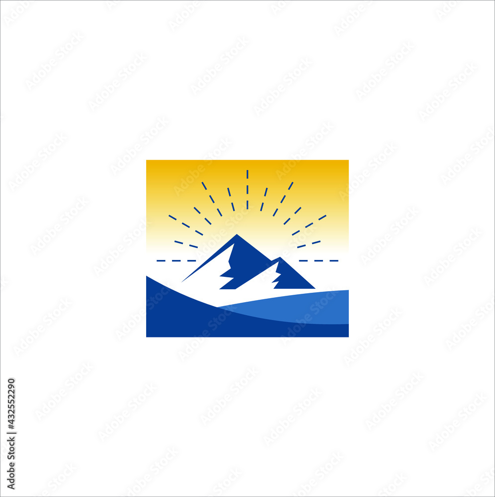 summer creative logo design vector template