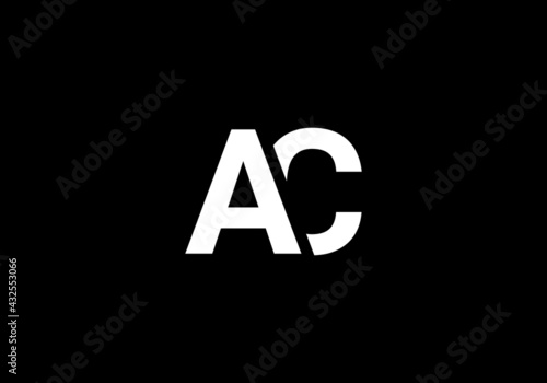 this creative and unique latter AC logo design