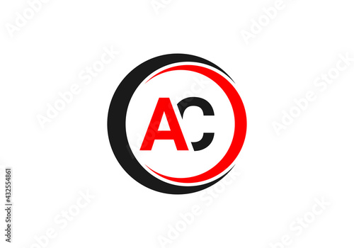 Free Download this creative and unique latter AC logo design - GFXLoad