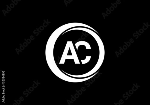 Free Download this creative and unique latter AC logo design - GFXLoad