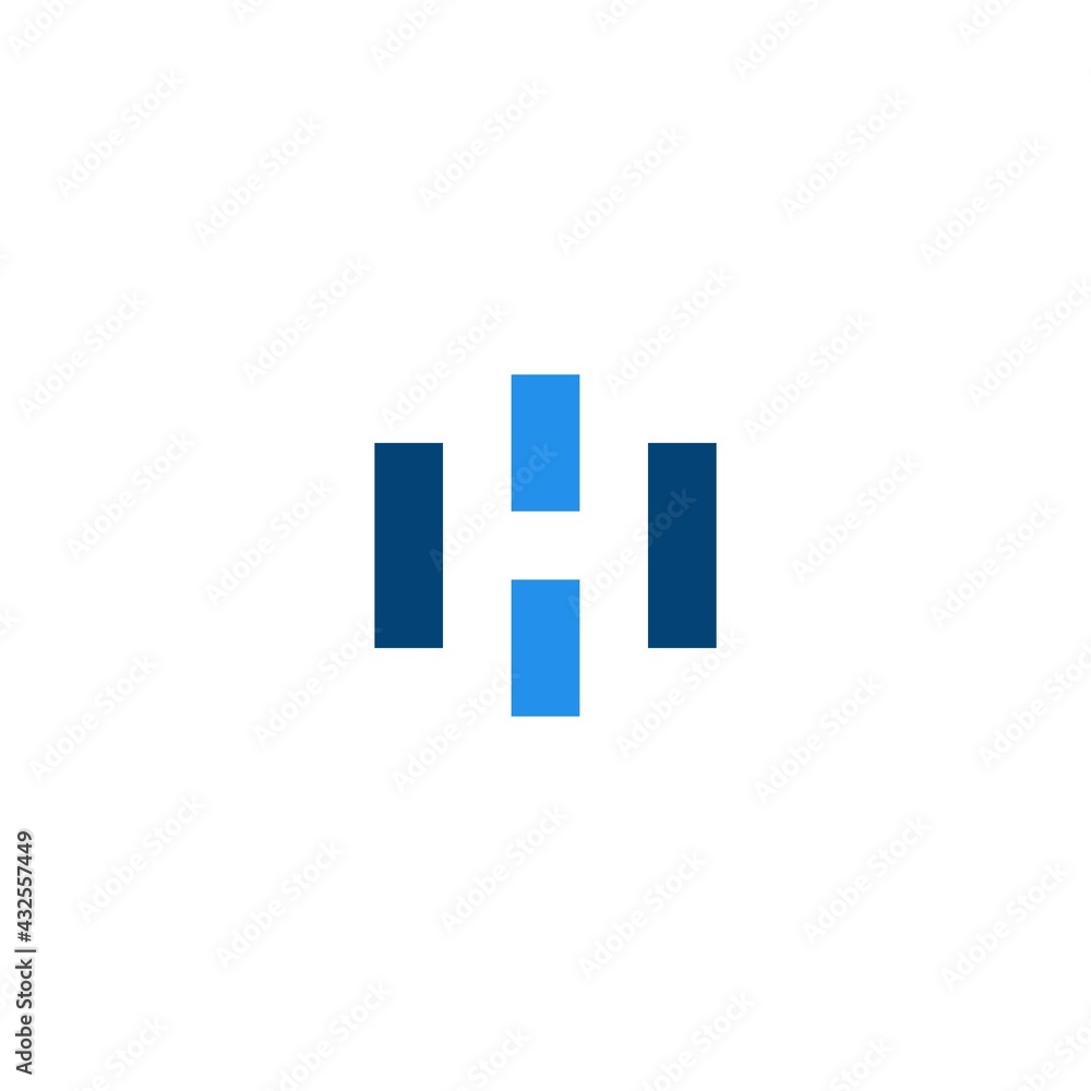 Health design logo letter H and plus Health design logo letter H and plus