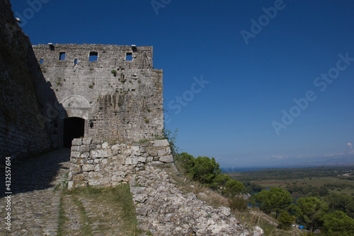Landmarks of Albania. Rozafa fortress in Shkodar.	
