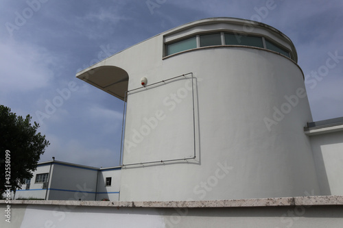 Cuadro en lienzo Building in rationalist style located in Tuscany, Italy, in the area dedicated t
