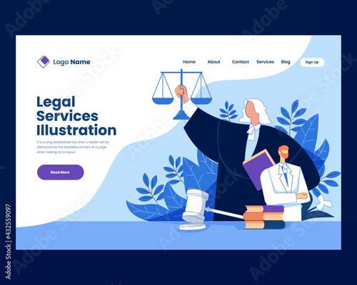 Law, lawyer, justice and law, legal services vector illustration