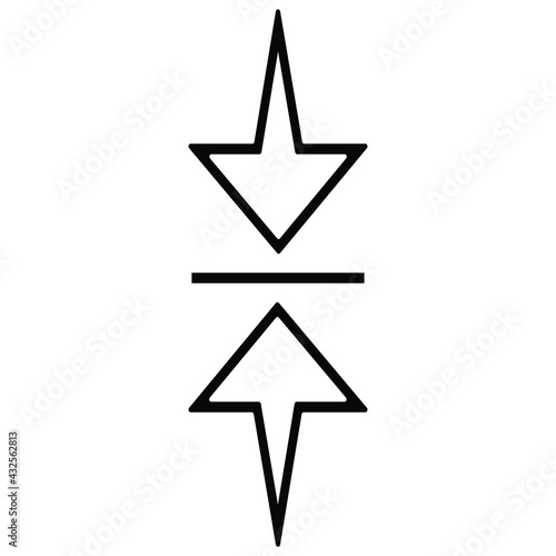 Arrow icon design vector graphics