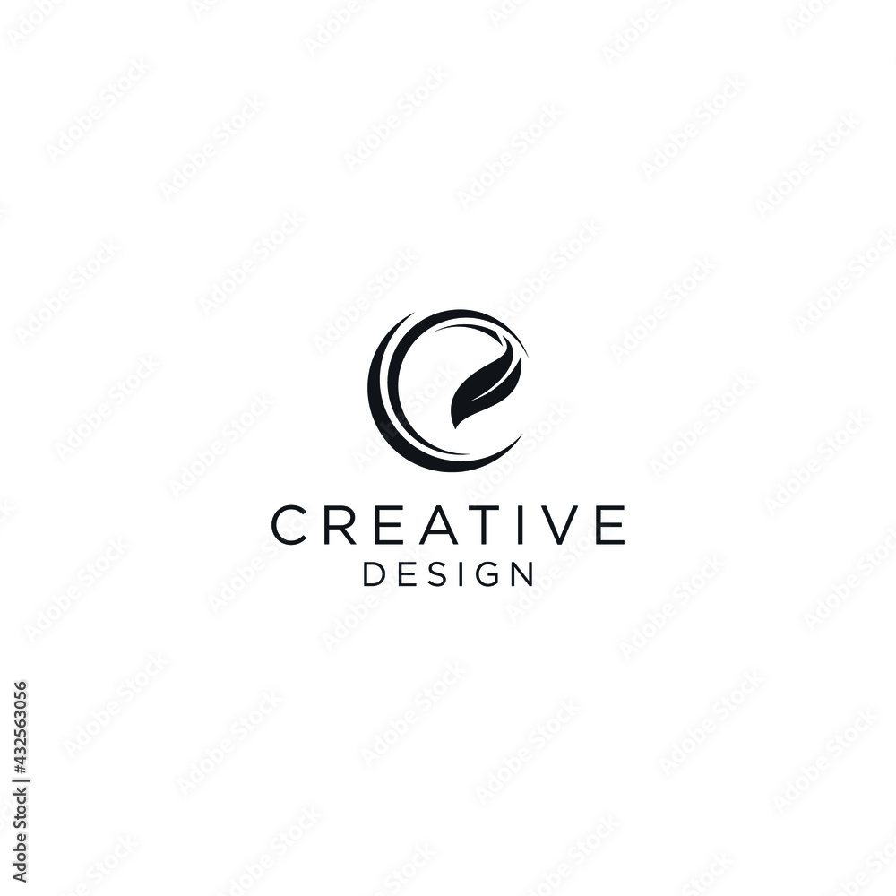 leaf logo design vector