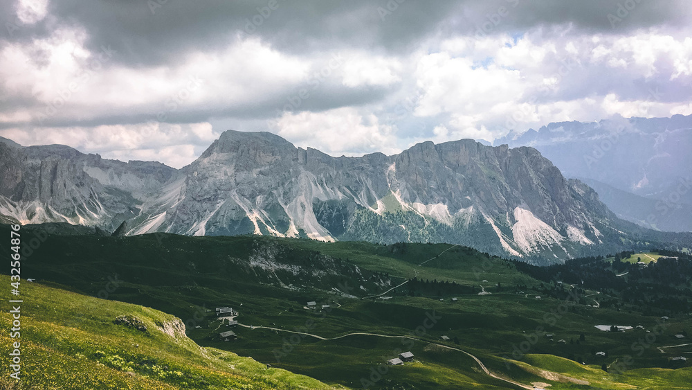 Fototapeta premium The unique cliff of Seceda - The Dolomites - South Tyrol