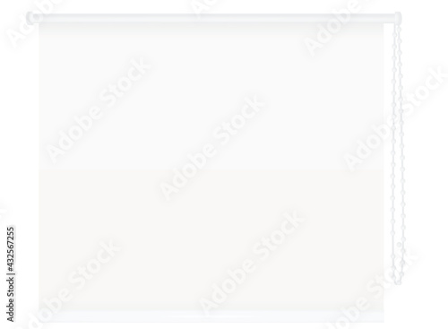 Blind window curtain. vector illustration