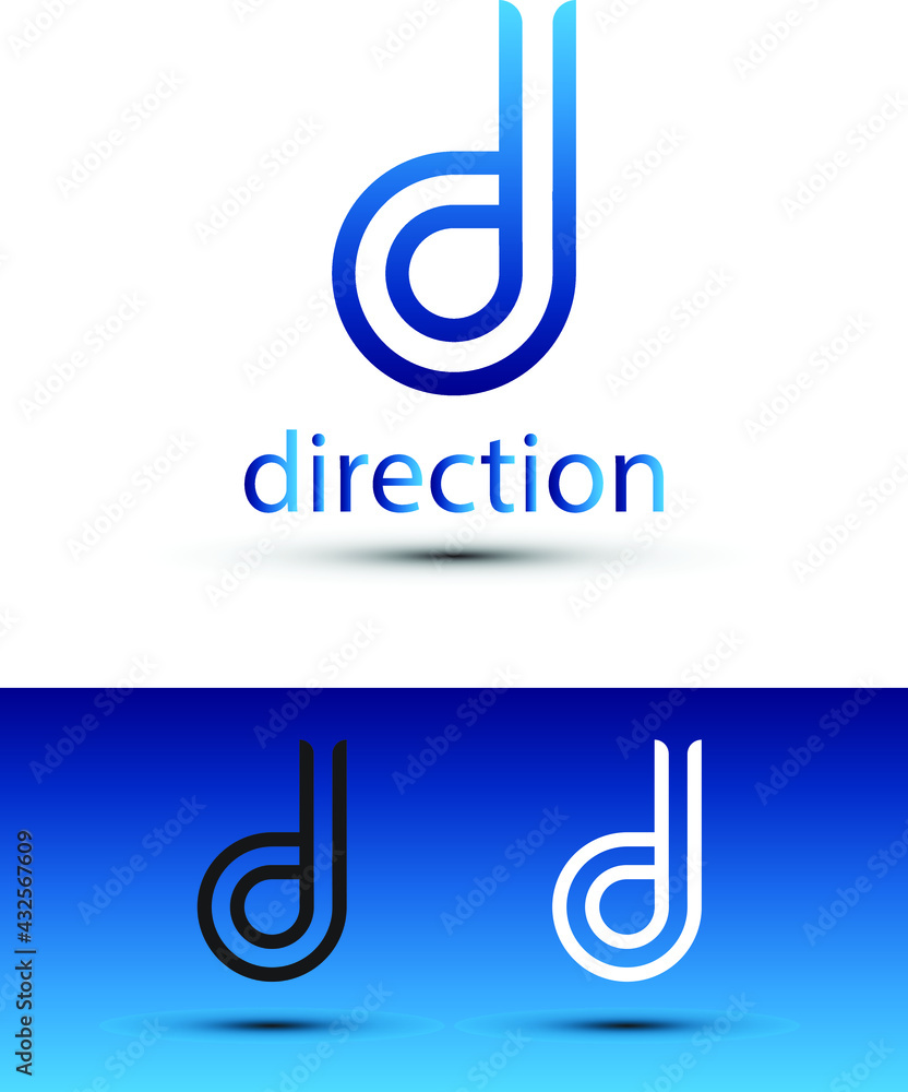 anstract d letter logo design anstract d letter logo design