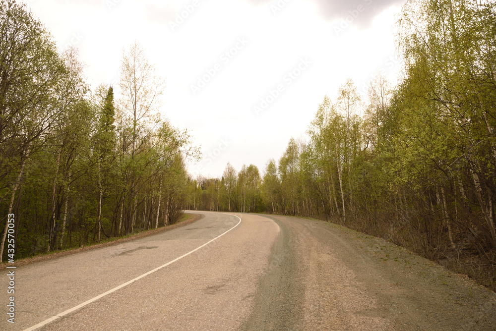 Fototapeta premium Ural. Road