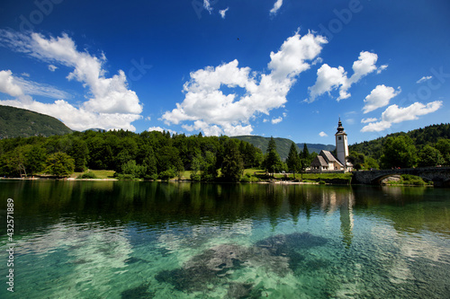 Lake Bohinj in Slovenia 