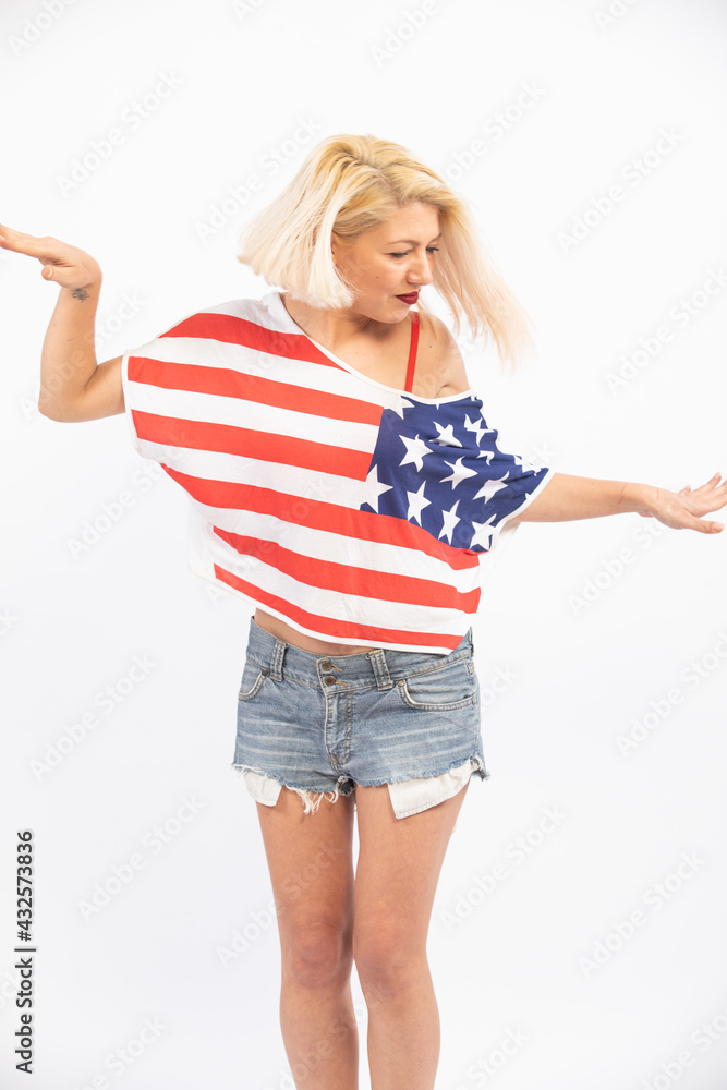 studio shooting dancing woman, holyday celebration topic studio shooting dancing woman, holyday celebration topic