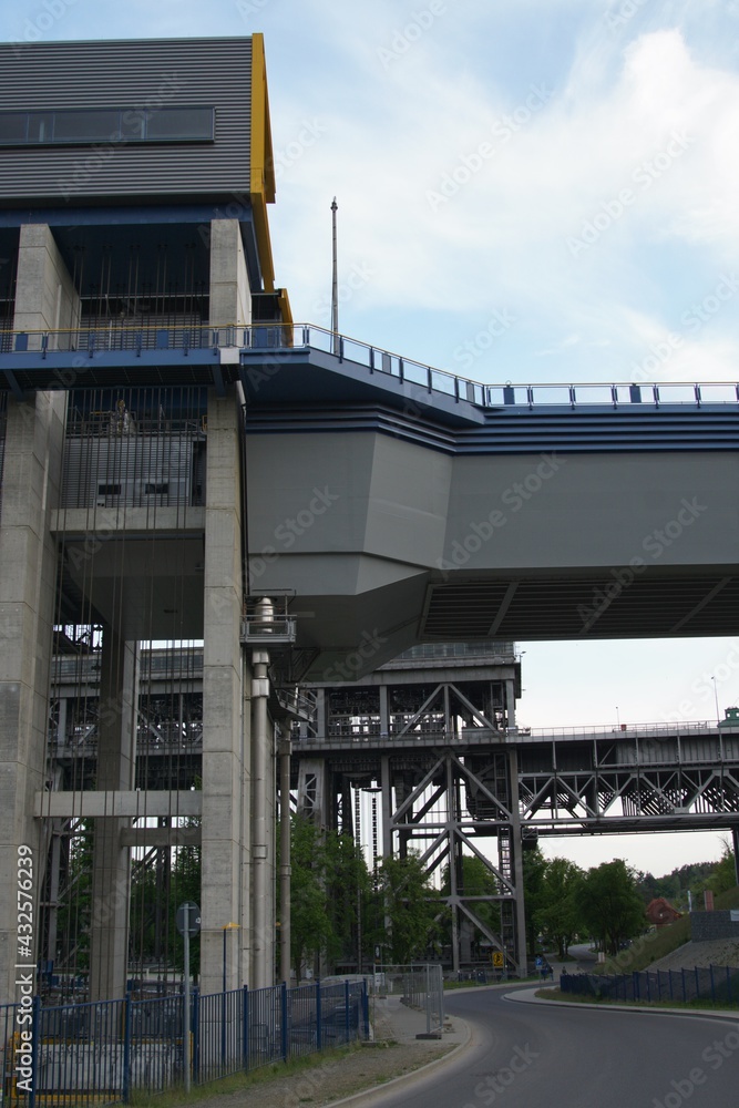 historic boat lift in brandenburg
