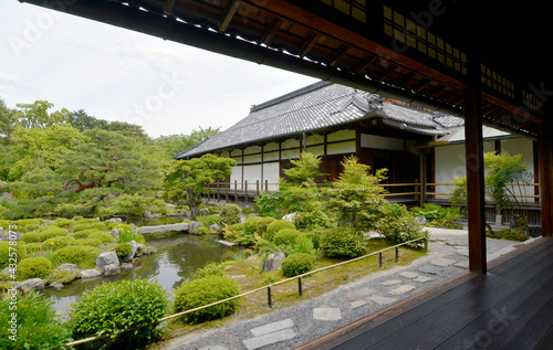 等持院 書院から庭と方丈を見る 京都市北区