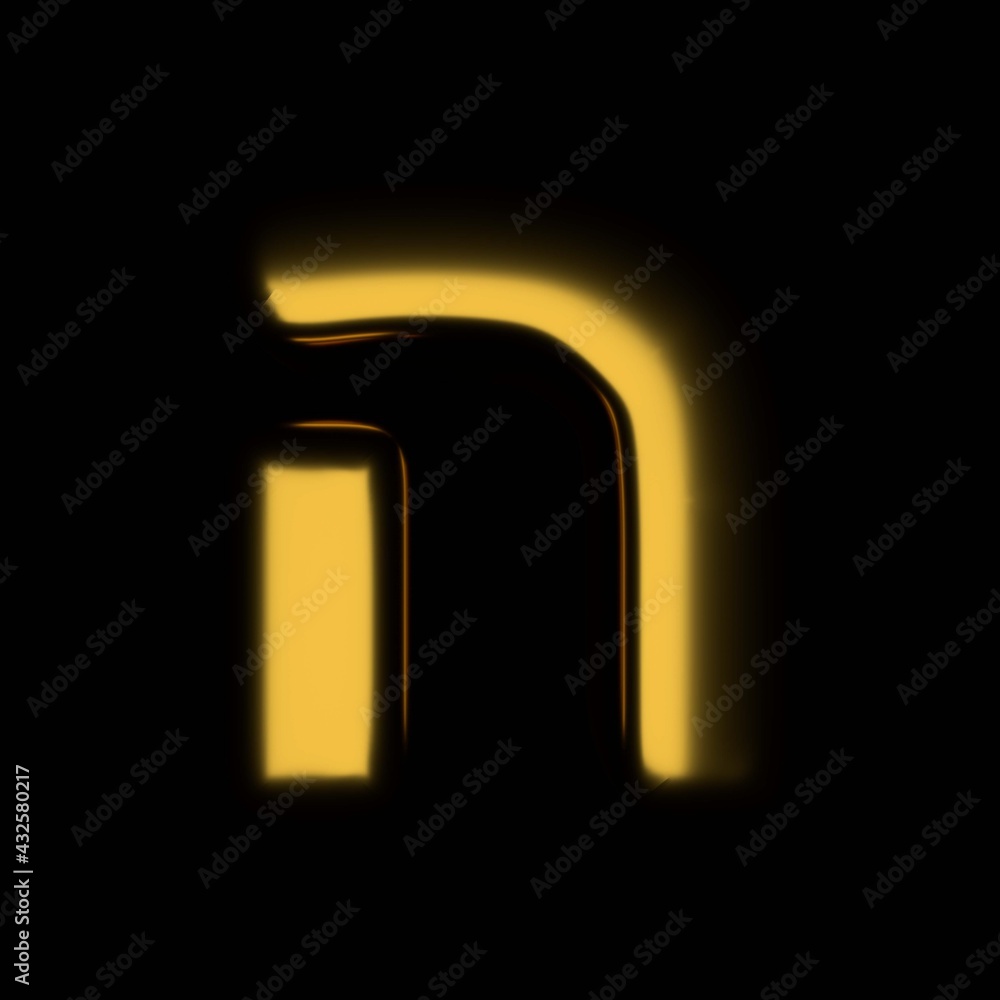 Gold realistic 3D rendering Hebrew alphabet, shiny metallic jewfish symbols and characters Gold realistic 3D rendering Hebrew alphabet, shiny metallic jewfish symbols and characters