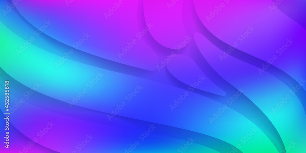 Abstract background with smooth wavy shapes in blue and purple colors Abstract background with smooth wavy shapes in blue and purple colors